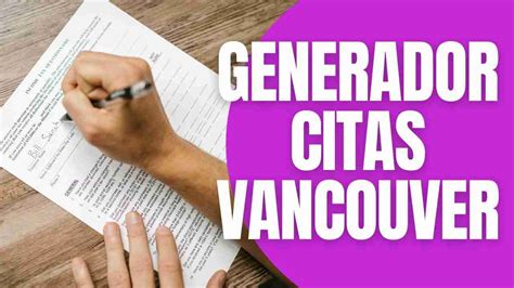 Generador de Citas Vancouver [Actualización 2025]